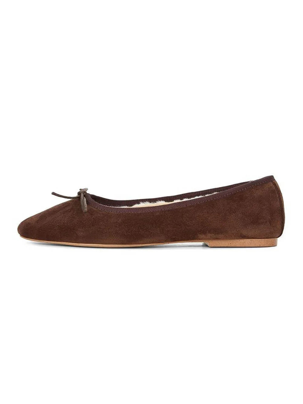 Suede Bow Ballet Shoe C435914