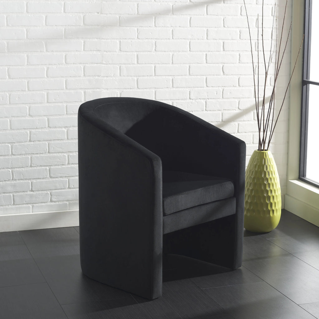Black Velvet Accent Chairs K64458