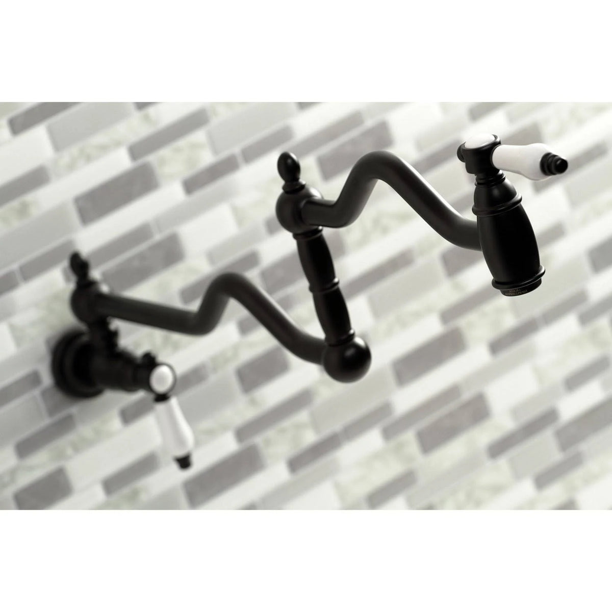 Matte Black Wall Mount Pot Filler W77543