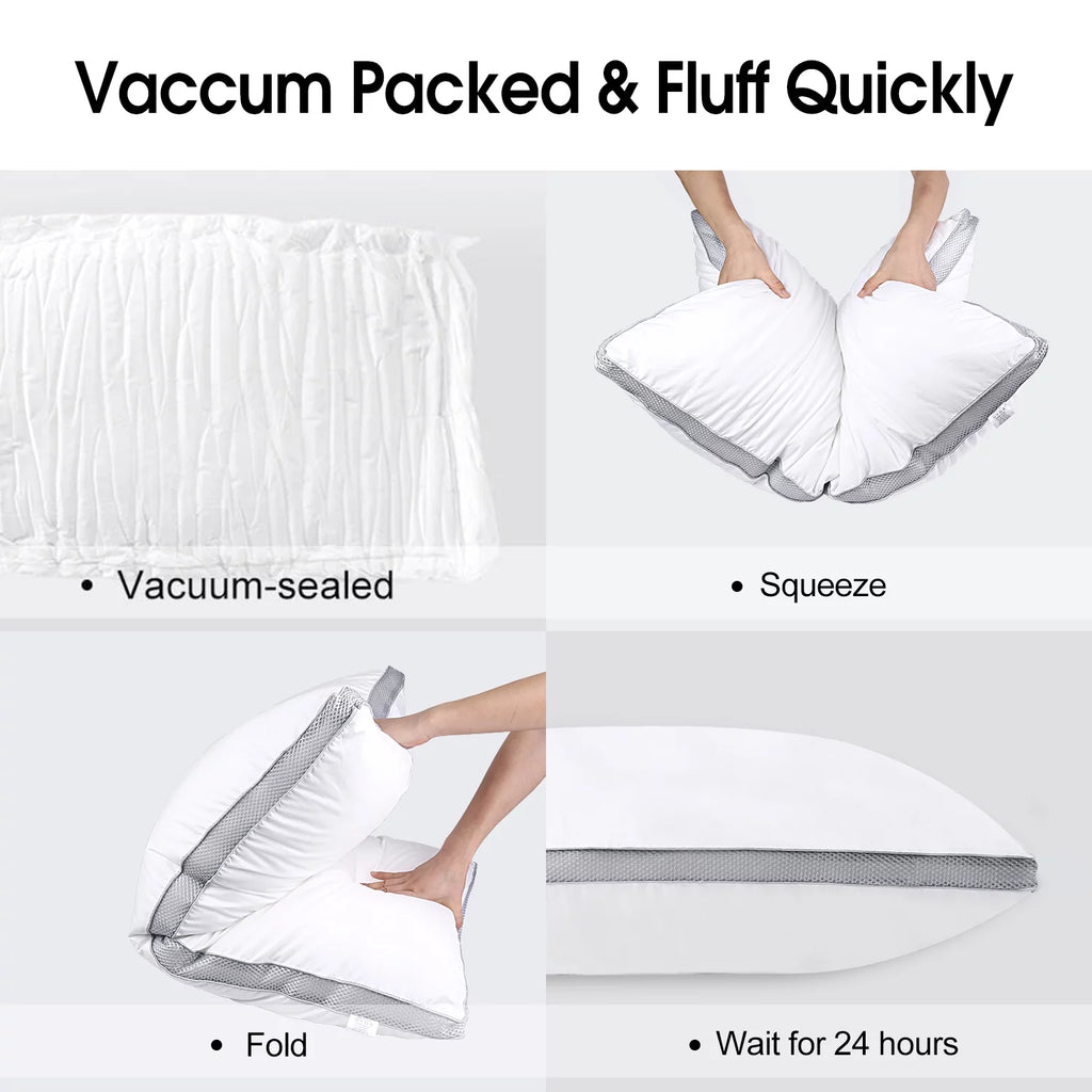 Cotton King Size Down Alternative Pillow Set of 2 I475