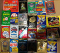 100 Vintage MLB Baseball Cards in Factory Unopened Wax Packs and Box Sets J484650