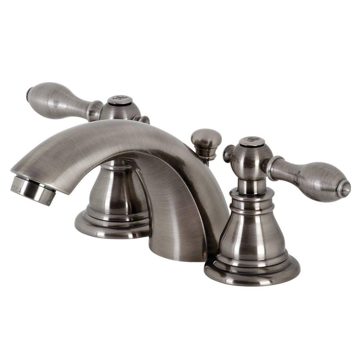 Black Stainless Mini-Widespread Bathroom Faucet Y8307