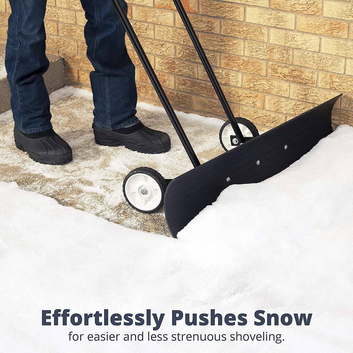 36-Inch Heavy Duty Wheeled Snow Pusher T2293