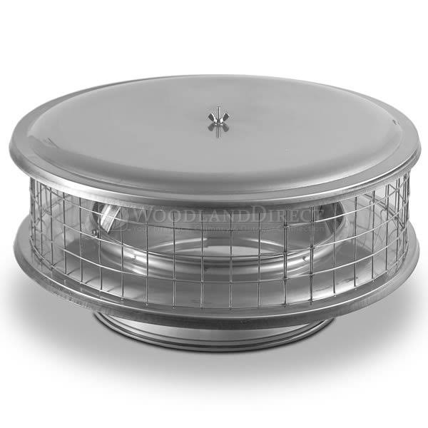 Stainless Steel Chimney Cap with Mesh Screen D5056