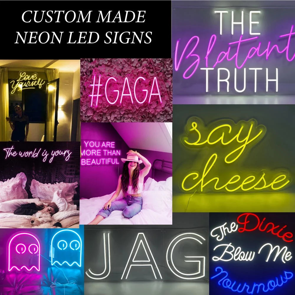 Multi Colored LED Neon Sign 20 x 37 inches with Dimmer N66894
