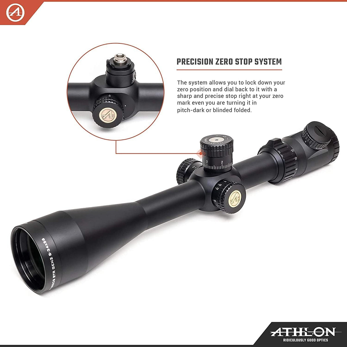 Athlon Optics Argos BTR GEN2 8-34X56 IR MIL First Focal Plane Riflescopes M540556