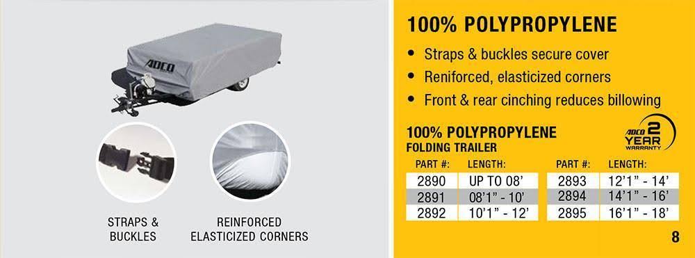 Tyvek Folding Trailer Cover A1444