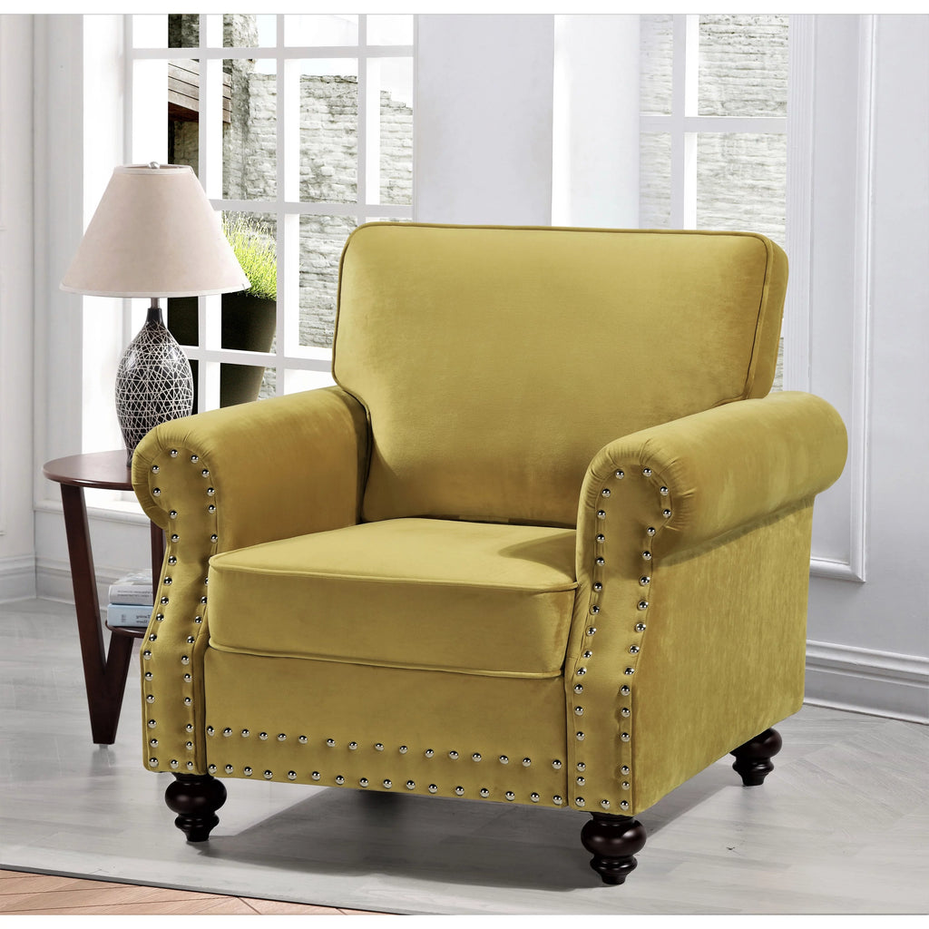 Grey Velvet Chair R379