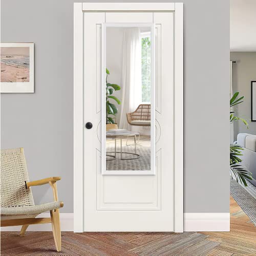 White Over-The-Door Full Length Mirror, 43x16 O214791