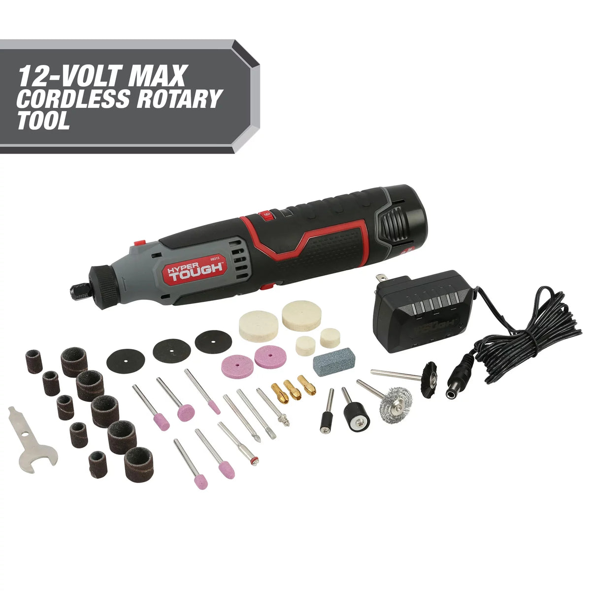 12V Cordless Variable Speed Rotary Tool with 40 Accessories and 200-Piece Accessory Kit M52419