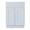 White Double Door Base Cabinet with Drawer Z5112