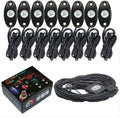 8 Pod RGB LED Rock Lights Kit with Bluetooth Control Waterproof G360