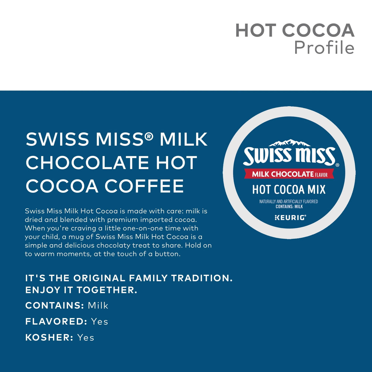 Milk Chocolate Hot Cocoa K-Cup Pod 16 Count K383034