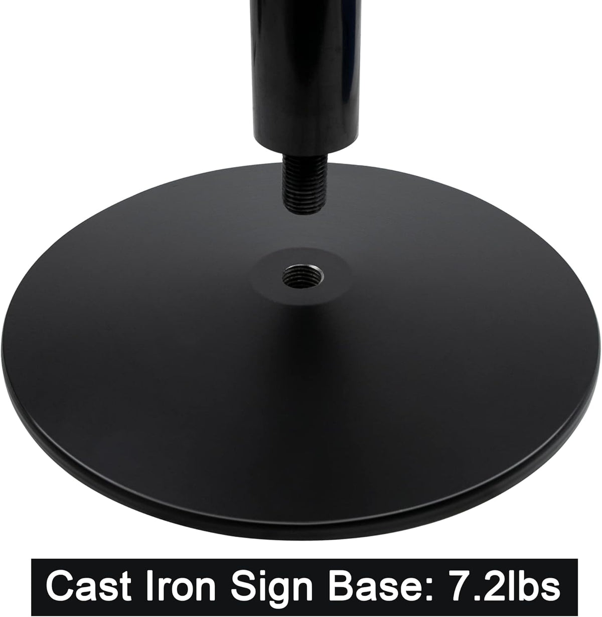 48" Heavy Duty Cast Iron Movable Sign Stand, Black, Pack of 2 Z26247