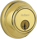 Key Control Deadbolt Smart Key Bright Brass Finish Pack of 2 C49880
