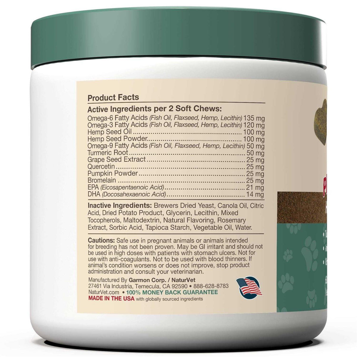 Hemp Allergy Aid Soft Chews Cat Supplement F77172