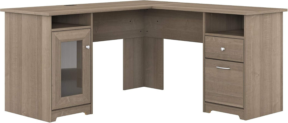 Modern Walnut L Shape Desk B464