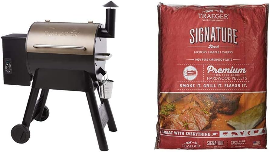 Bronze Electric Wood Pellet Grill and Smoker J362179