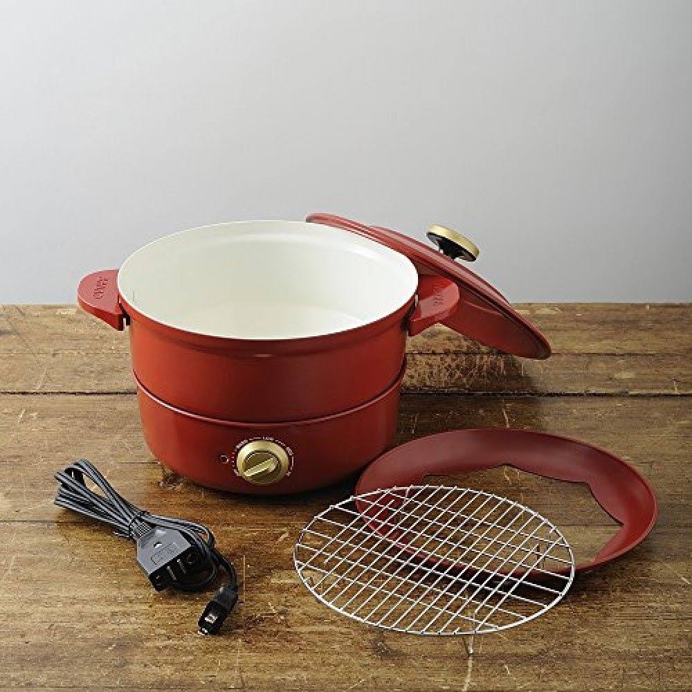 Red Electric Grill Pot Y82037