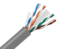 Cat6 UTP Bulk Ethernet Cable, Solid Copper, 23 AWG 1000ft, Gray S9099