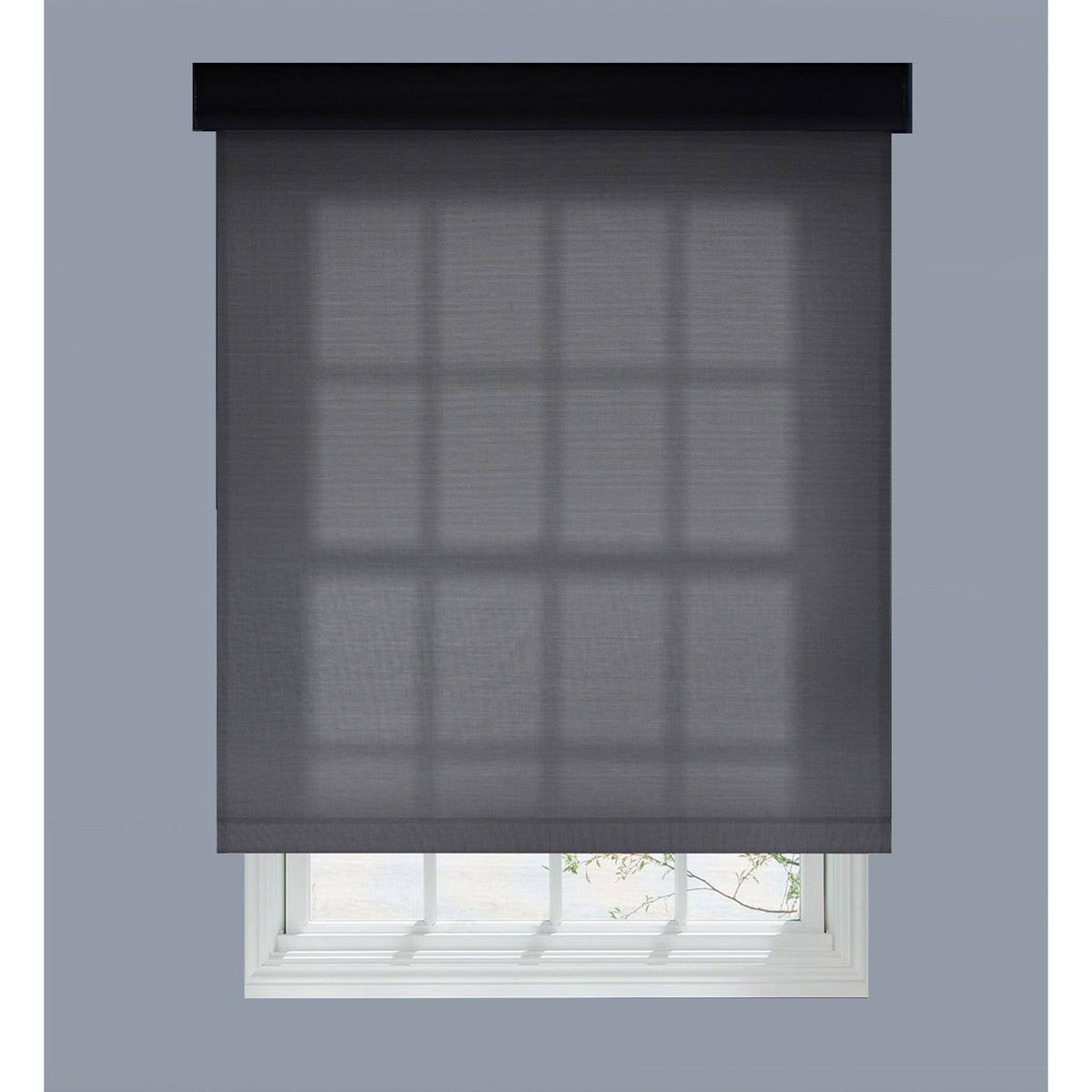 Charcoal Cordless Solar Roller Shade V565