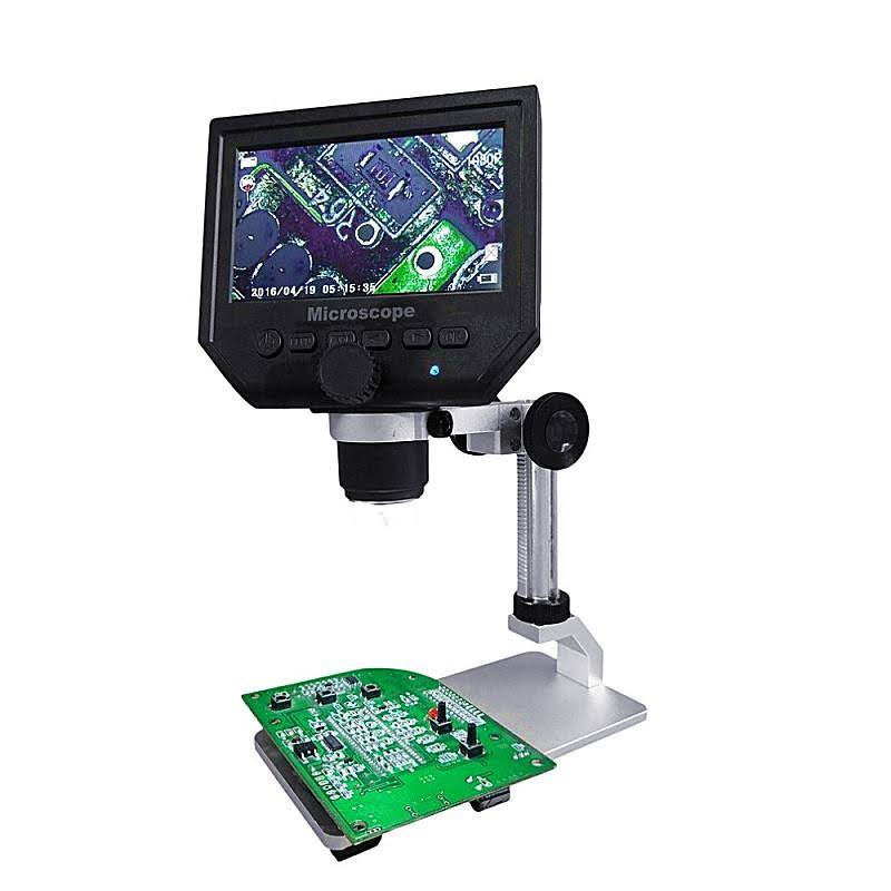 Digital Microscope 1-600X 3.6MP 4.3inch HD LCD Display with Aluminum Alloy Stand T930720