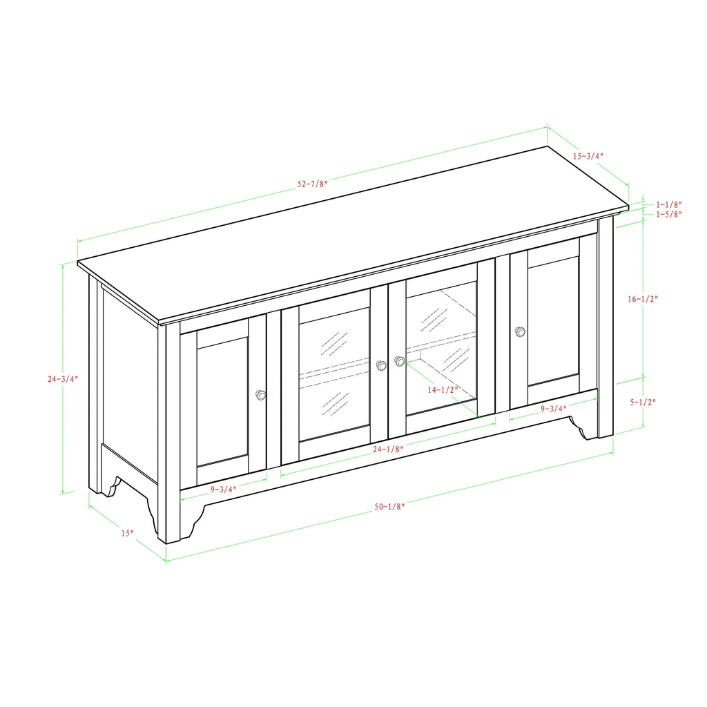 Black Wood TV Stand N1062