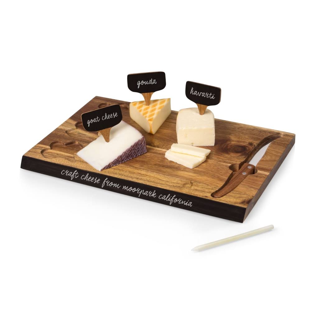 Acacia Cheese Board and Tools Set D835332