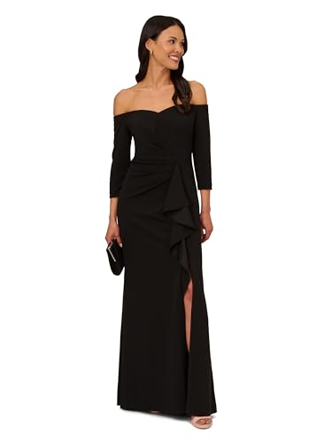 Off Shoulder Crepe Gown P214973