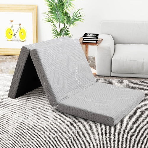 4 Inch Tri Folding Memory Foam Mattress E1220