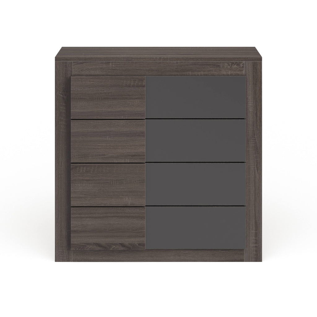 Dark Oak Finish 4-Drawer Chest L3517