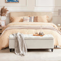 51" Button-Tufted Storage Ottoman Bench Q525236