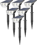 12 LED Solar Powered Landscape Spotlights, IP67 Waterproof, 6 Pack, Cool White I13726