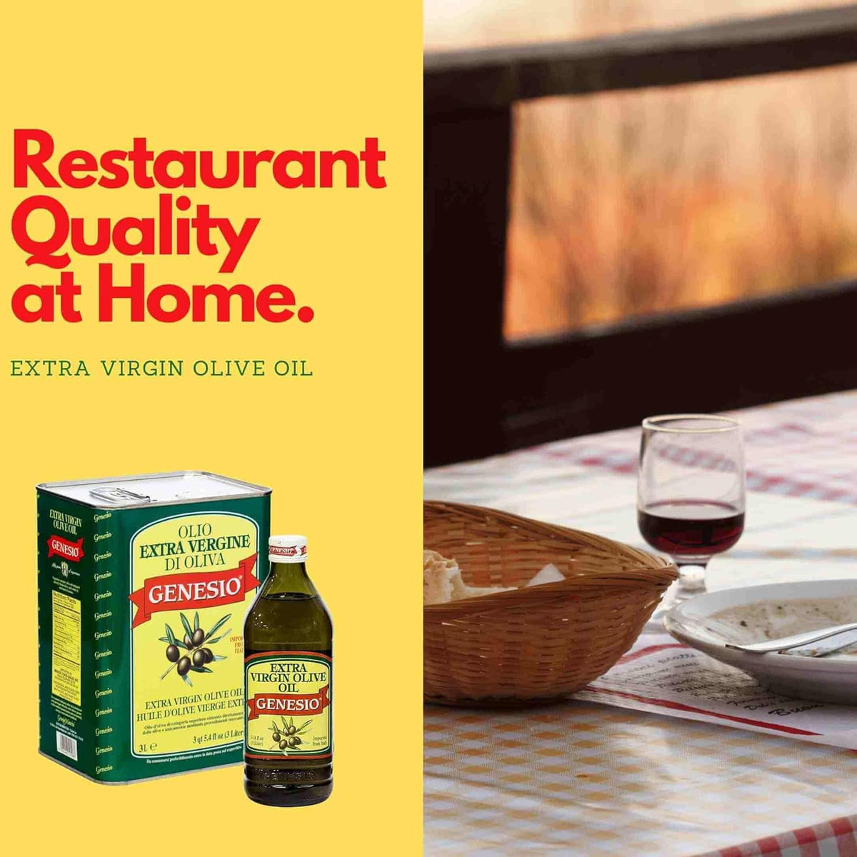 Extra Virgin Olive Oil, First Cold Pressed, 1 Liter Glass Bottle U150