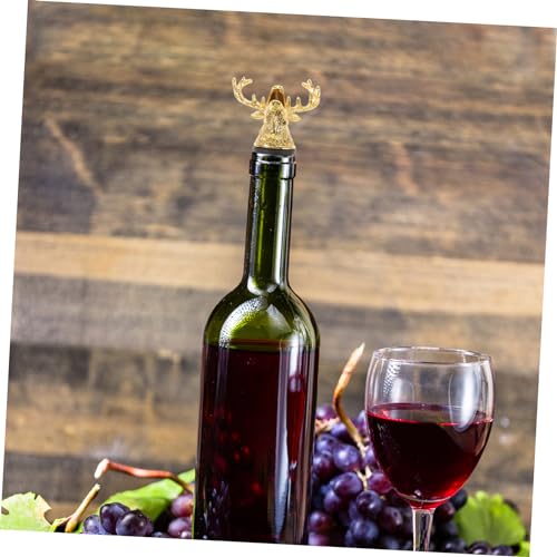 Deer Head Shape Wine Spout Pourer Bottle Stopper R4845