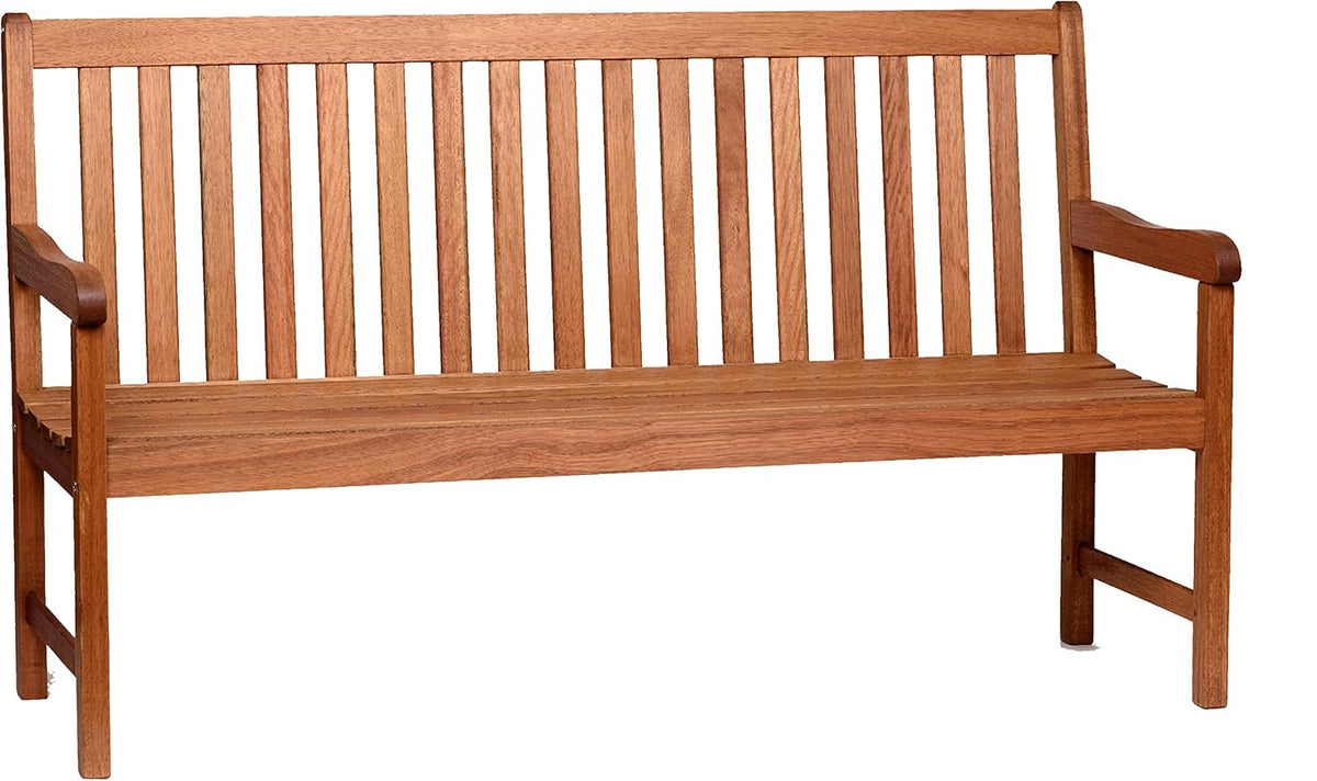 Light Brown Eucalyptus Wood Patio Bench T88568