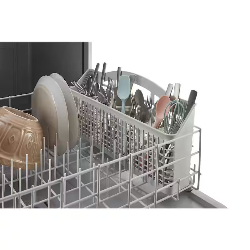 White Front Control Built-In Tall Tub Dishwasher K445