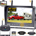 Wireless HD 1080P 7'' Split Screen DVR Backup Camera 4 Channel Infrared Night Vision M945480