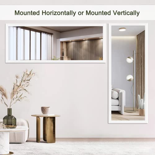 White Over-The-Door Full Length Mirror, 43x16 O214791