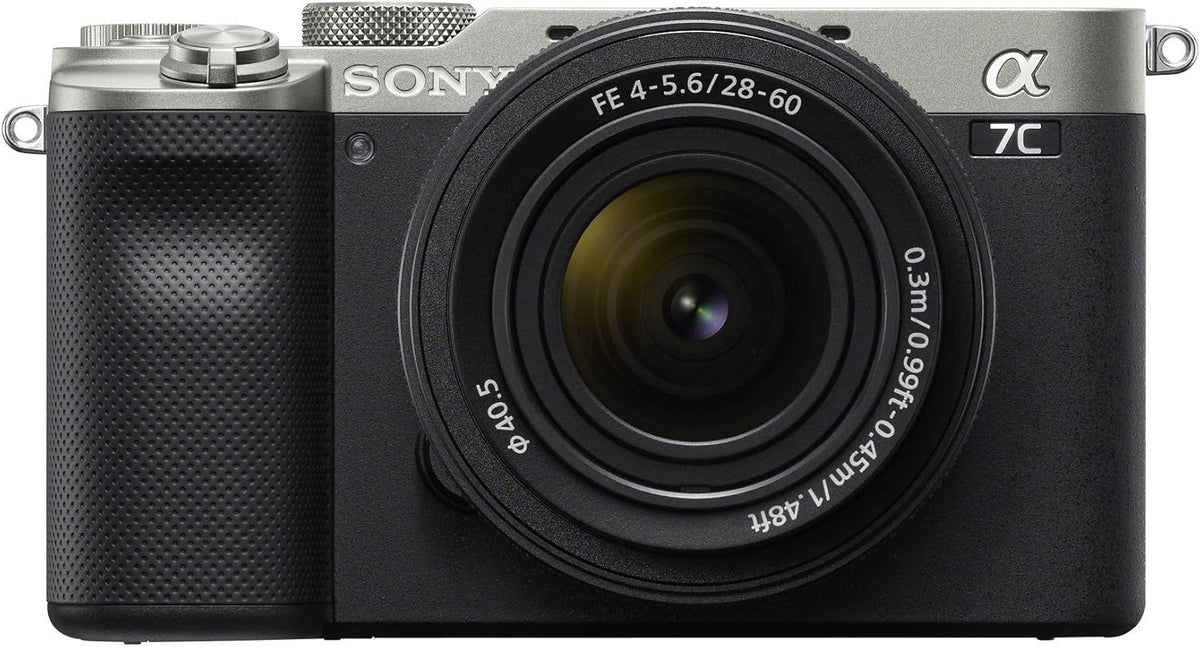 Silver Full-Frame Compact Mirrorless Camera Bundle with 28-60mm and 70-200mm Lens (6 Items) H7720