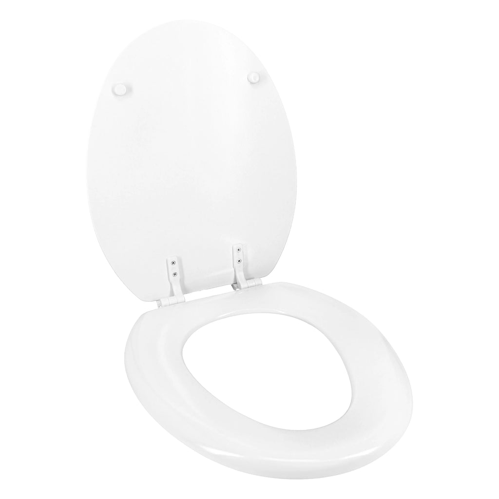 Antimicrobial Elongated Wood Toilet Seat N202508