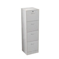 White 4 Drawer Wood Lockable Filing Cabinet N595155