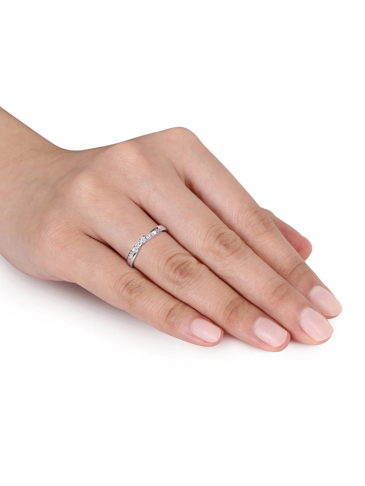 Diamond-Accent 10kt White Gold Promise Ring M7585