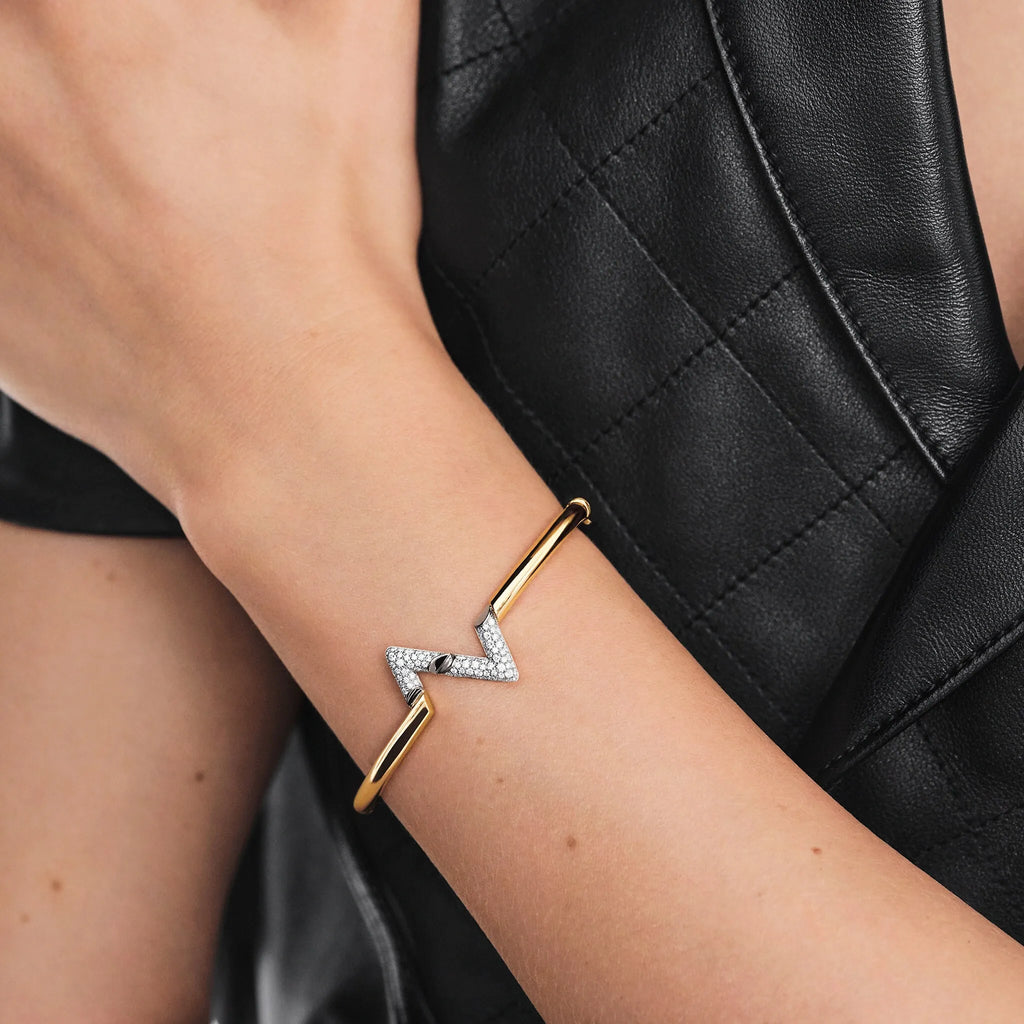 Yellow and White Gold and Diamond Bracelets J93029