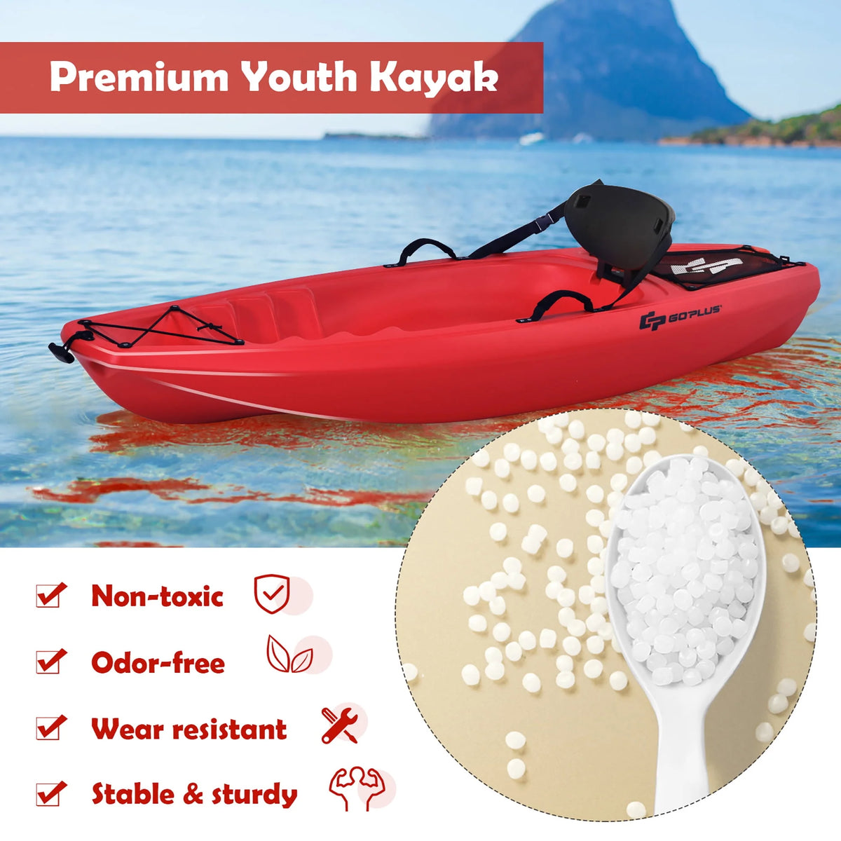 6ft Kids Kayak with Paddle N46683