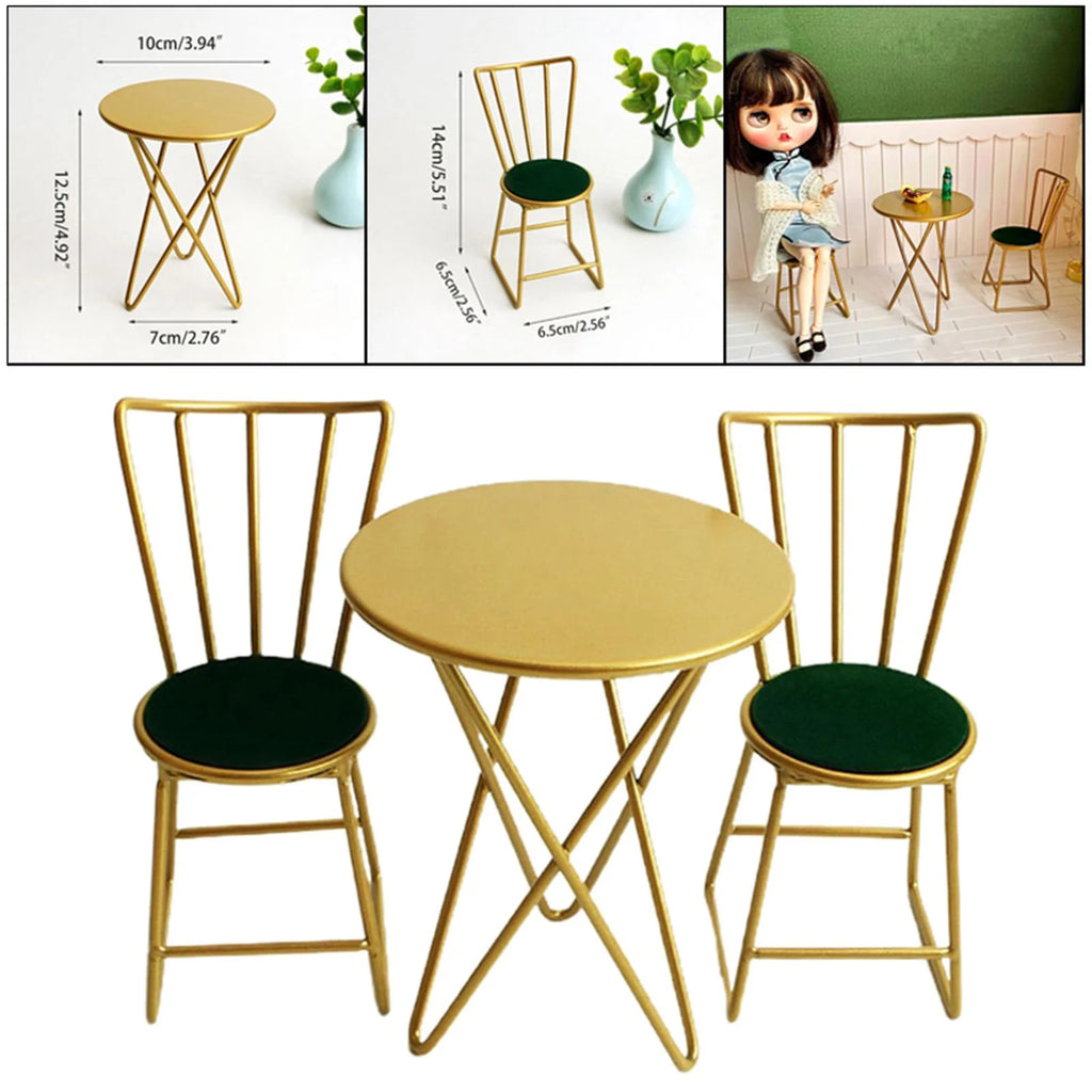 Golden Dollhouse Miniature Chairs Set G593