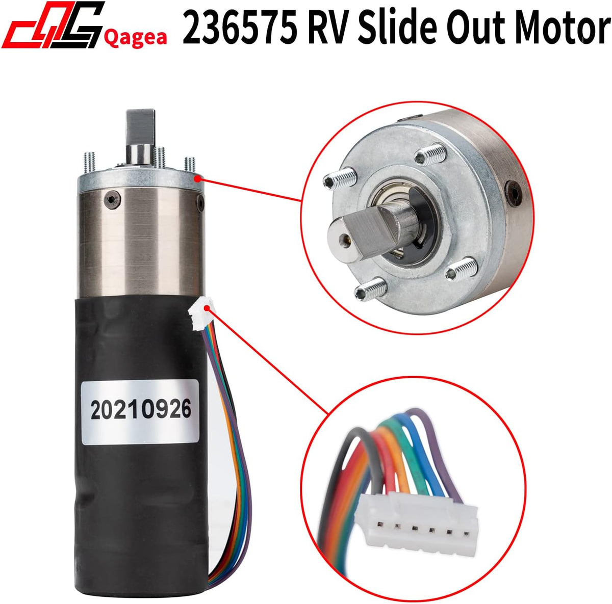 RV in-Wall Slide-Out Motor, 300:1 Gear Ratio, Pack of 2 A7997