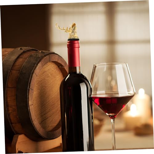 Deer Head Shape Wine Spout Pourer Bottle Stopper R4845