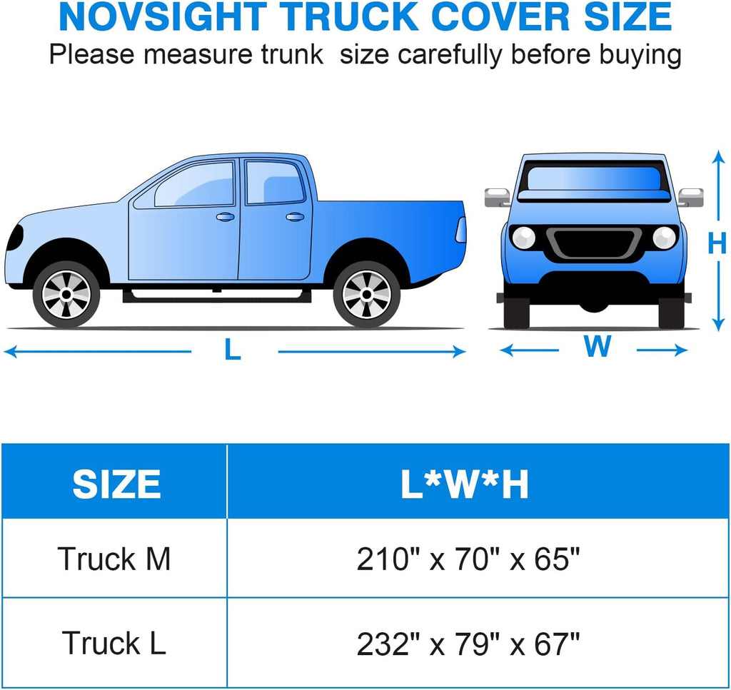 Truck Cover Waterproof PEVA Pack of 2 G6779