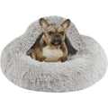 Soft Faux Fur Hooded Cat Bed Cave X9119